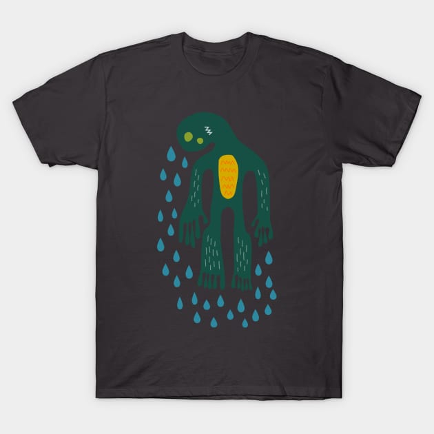 Fantastical Bizarre Water Creature T-Shirt by AKdesign